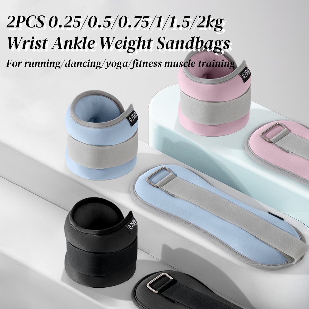 Yoga Sandbag Weight - 2 pçs 0.25/0.5/0.75/1/2kg sacos de areia