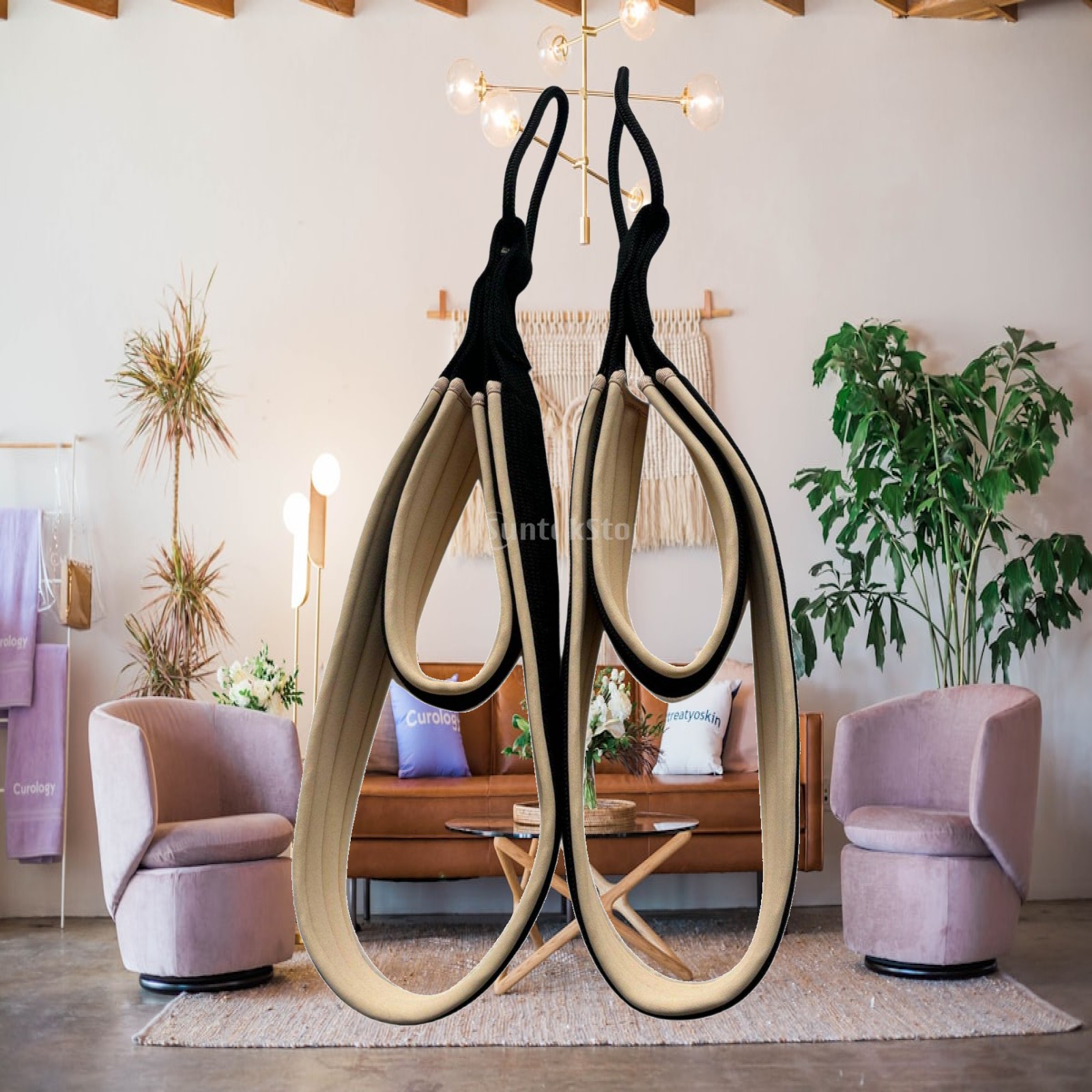 Pilates & Yoga Tina Fehrenbach - Alça de Pilates com Punho Antiderrapante,
