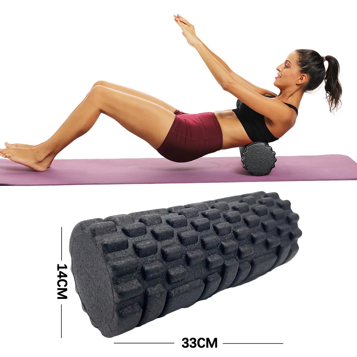 30/33cm rolo de espuma de fitn - Pilates Yoga Home avaliação e preço