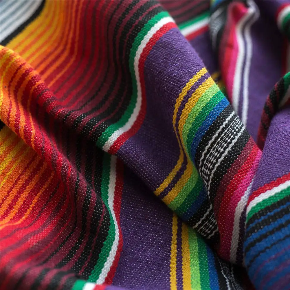 Cobertor mexicano do Tassel pa - Pilates Yoga Towel avaliação e preço