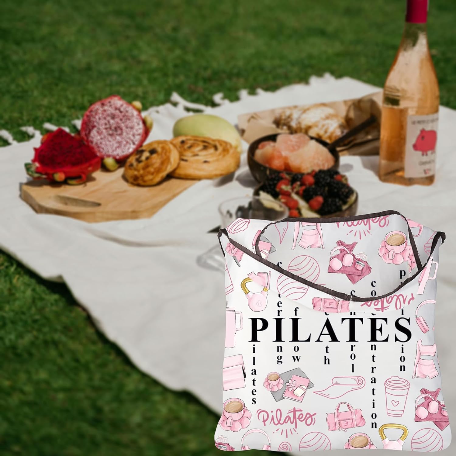 Bolsa de Pilates Rosa, Present - Pilates Yoga Instructor avaliação e preço