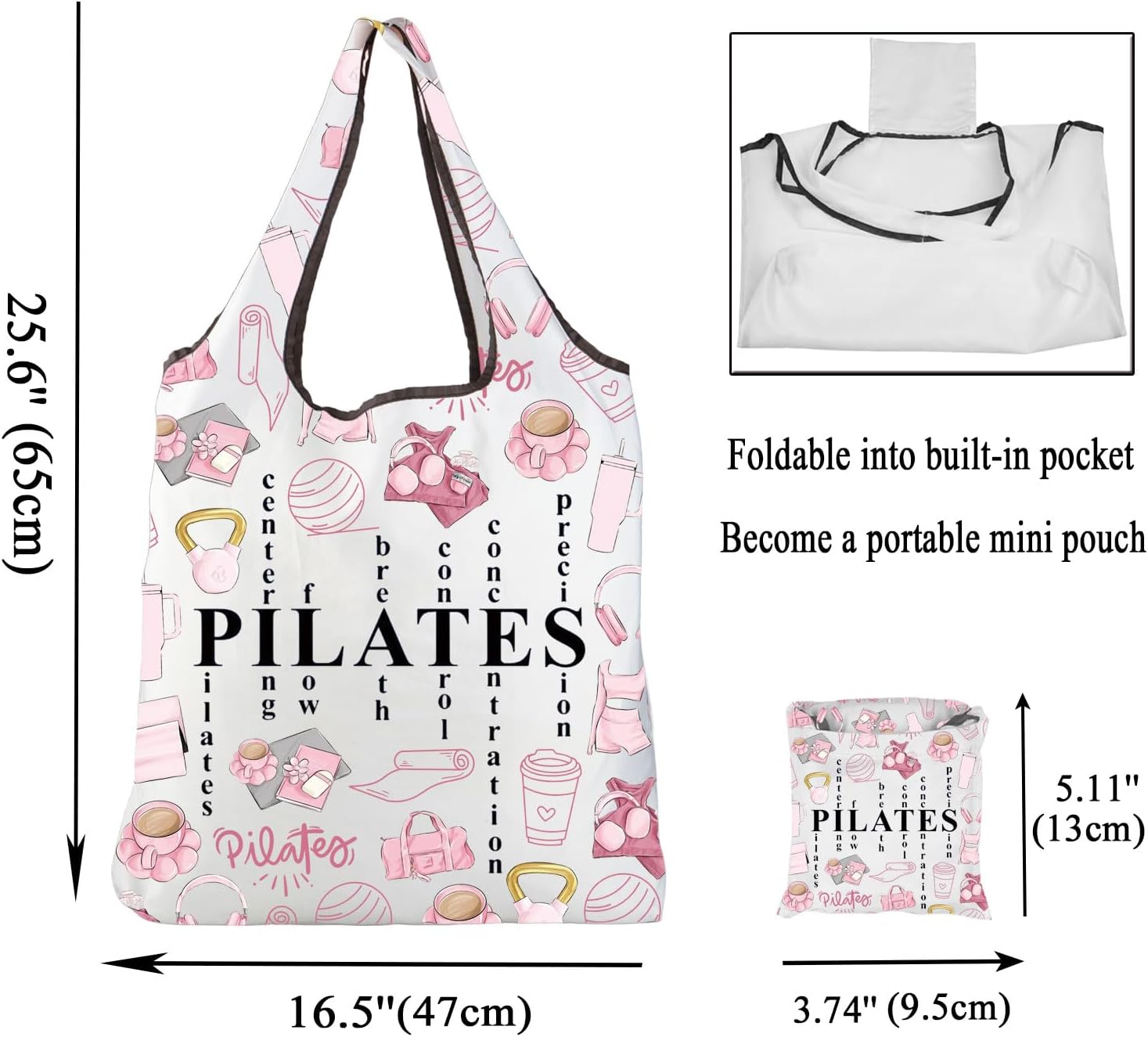 Bolsa de Pilates Rosa, Present - Pilates Yoga Instructor avaliação e preço