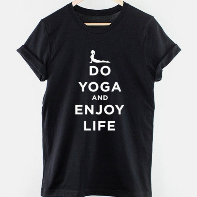 Camiseta de yoga-fazer yoga e  - Pilates Yoga Video avaliação e preço