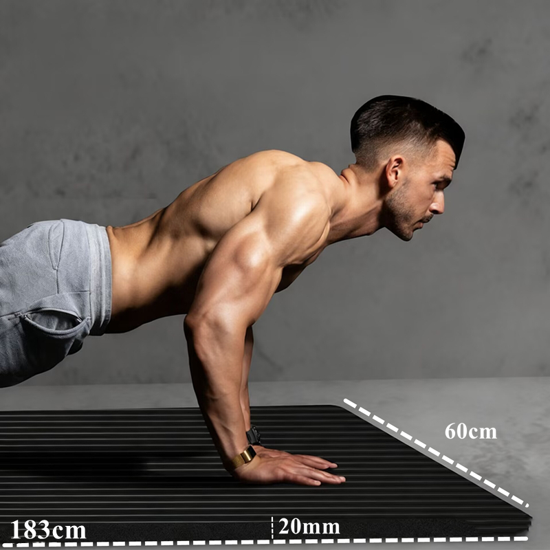 20mm extra grosso 183cm x 60cm - Pilates X Yoga avaliação e preço